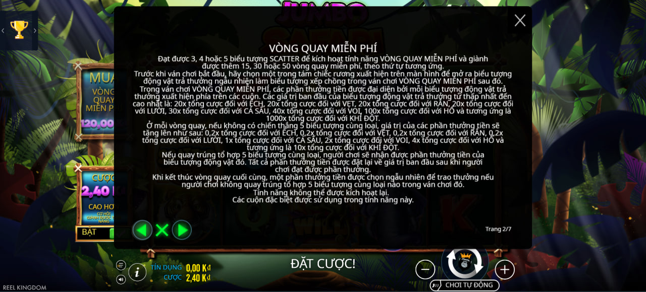 Mẹo chọn cược và canh nhịp quay để gom combo thú rừng